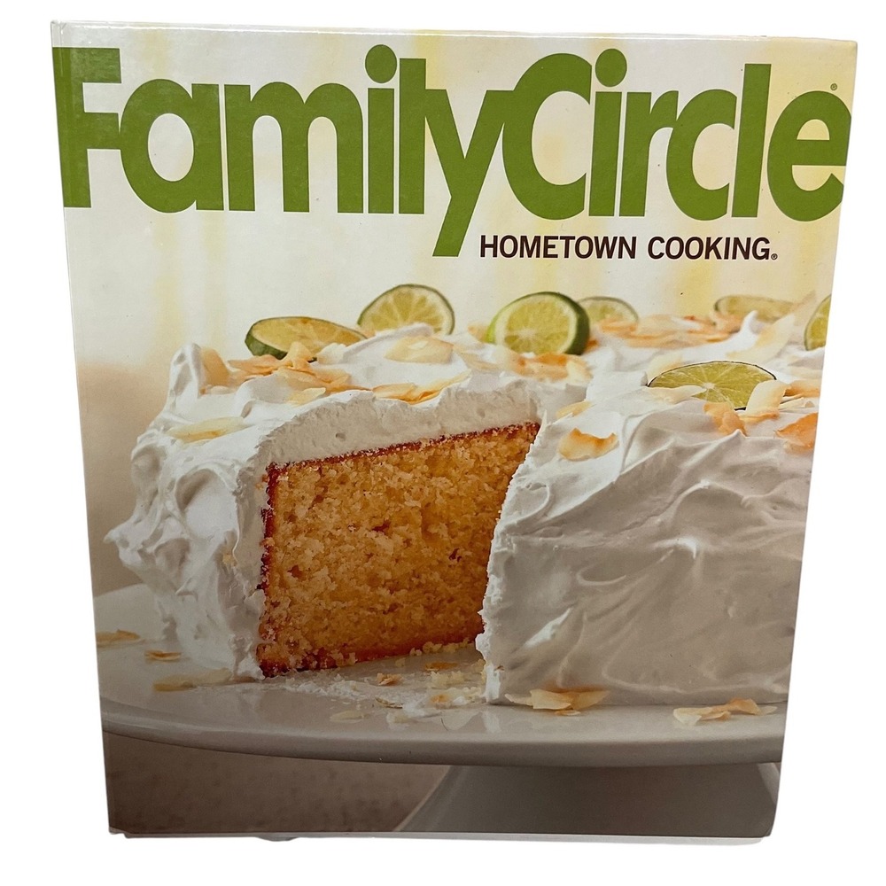 Family Circle Hometown Cooking Spiral Hardcover Cookbook Recipe Book One Size